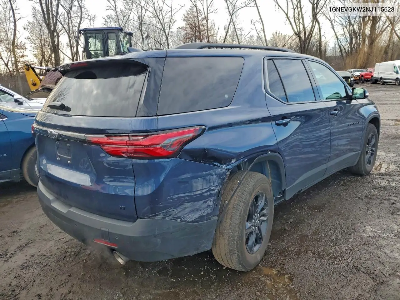 1GNEVGKW2NJ115628 2022 Chevrolet Traverse Lt