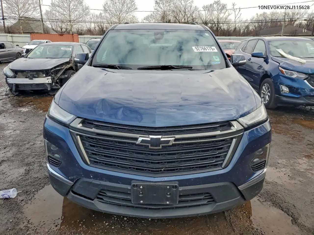 1GNEVGKW2NJ115628 2022 Chevrolet Traverse Lt