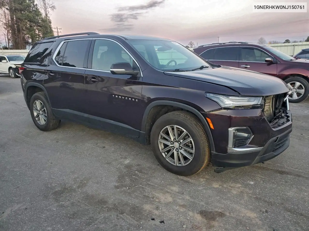 1GNERHKW0NJ150761 2022 Chevrolet Traverse Lt