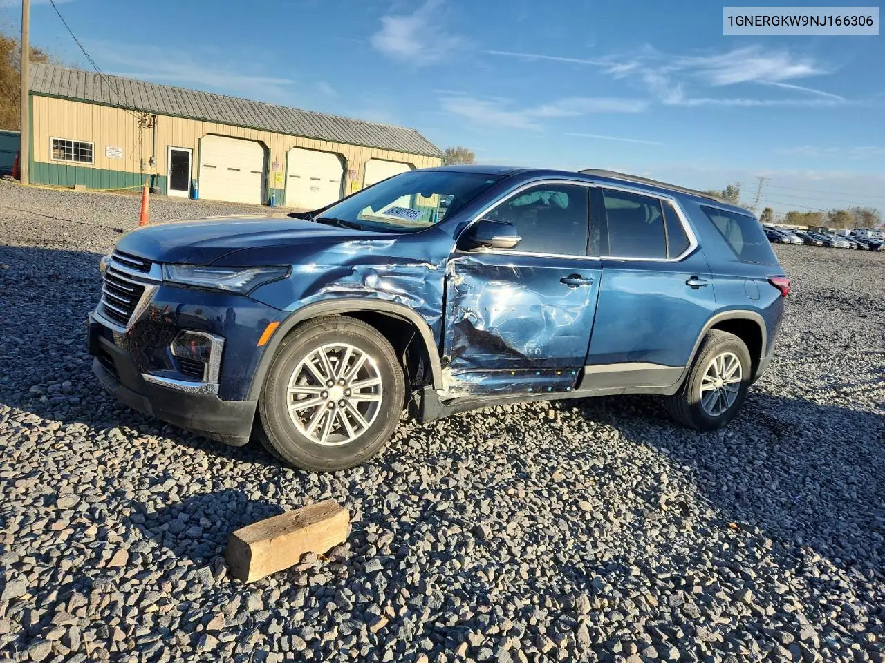 1GNERGKW9NJ166306 2022 Chevrolet Traverse Lt