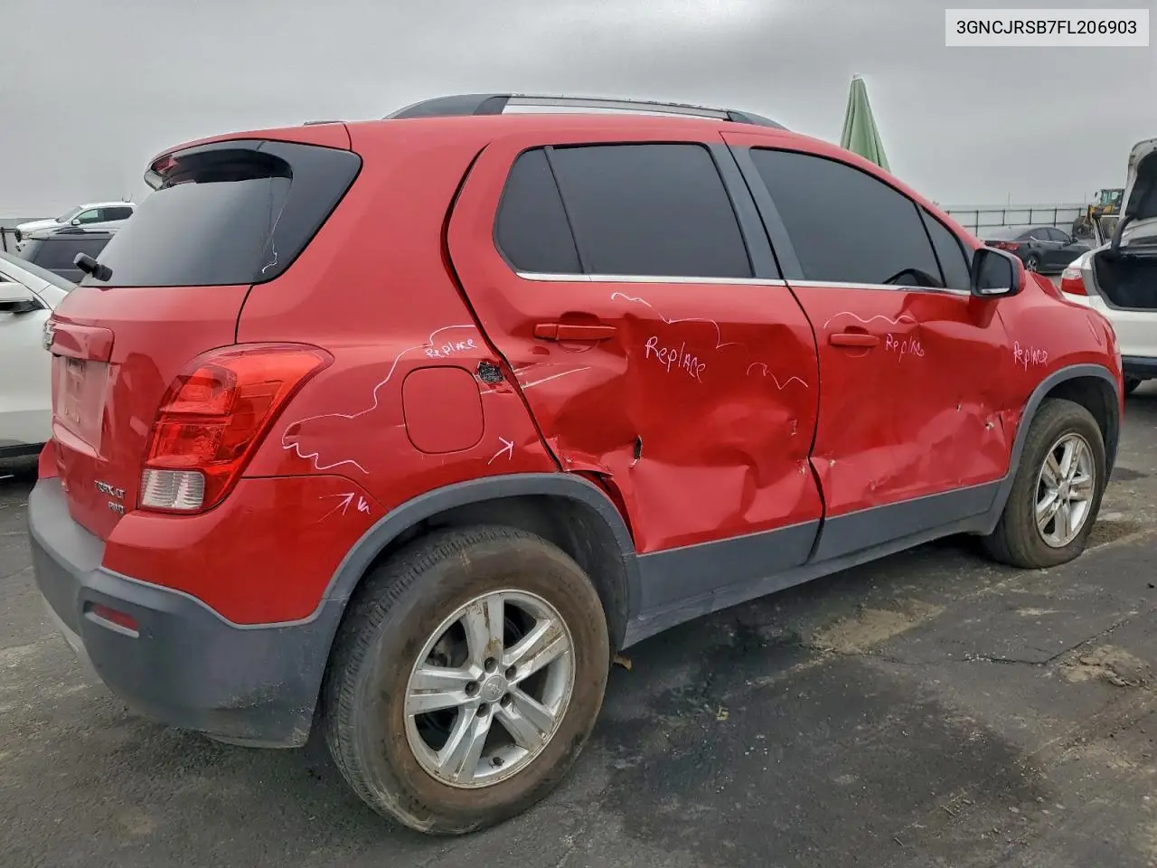 3GNCJRSB7FL206903 2015 Chevrolet Trax 1Lt