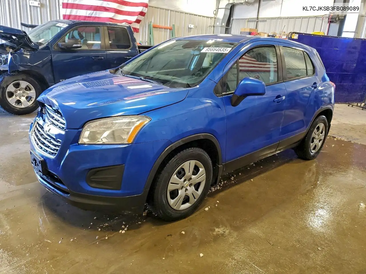 KL7CJKSB3FB089089 2015 Chevrolet Trax Ls