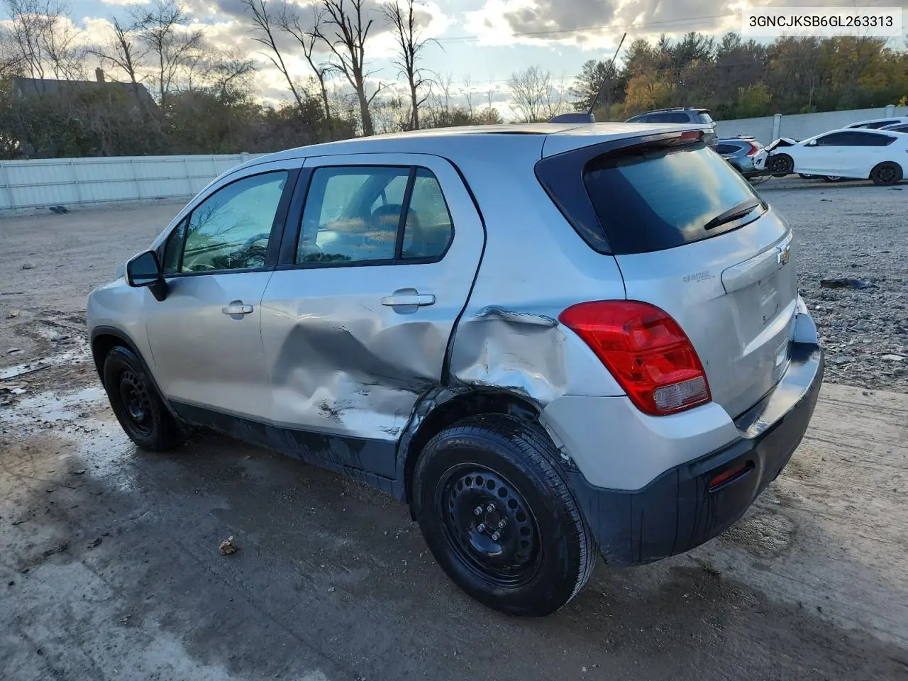 3GNCJKSB6GL263313 2016 Chevrolet Trax Ls