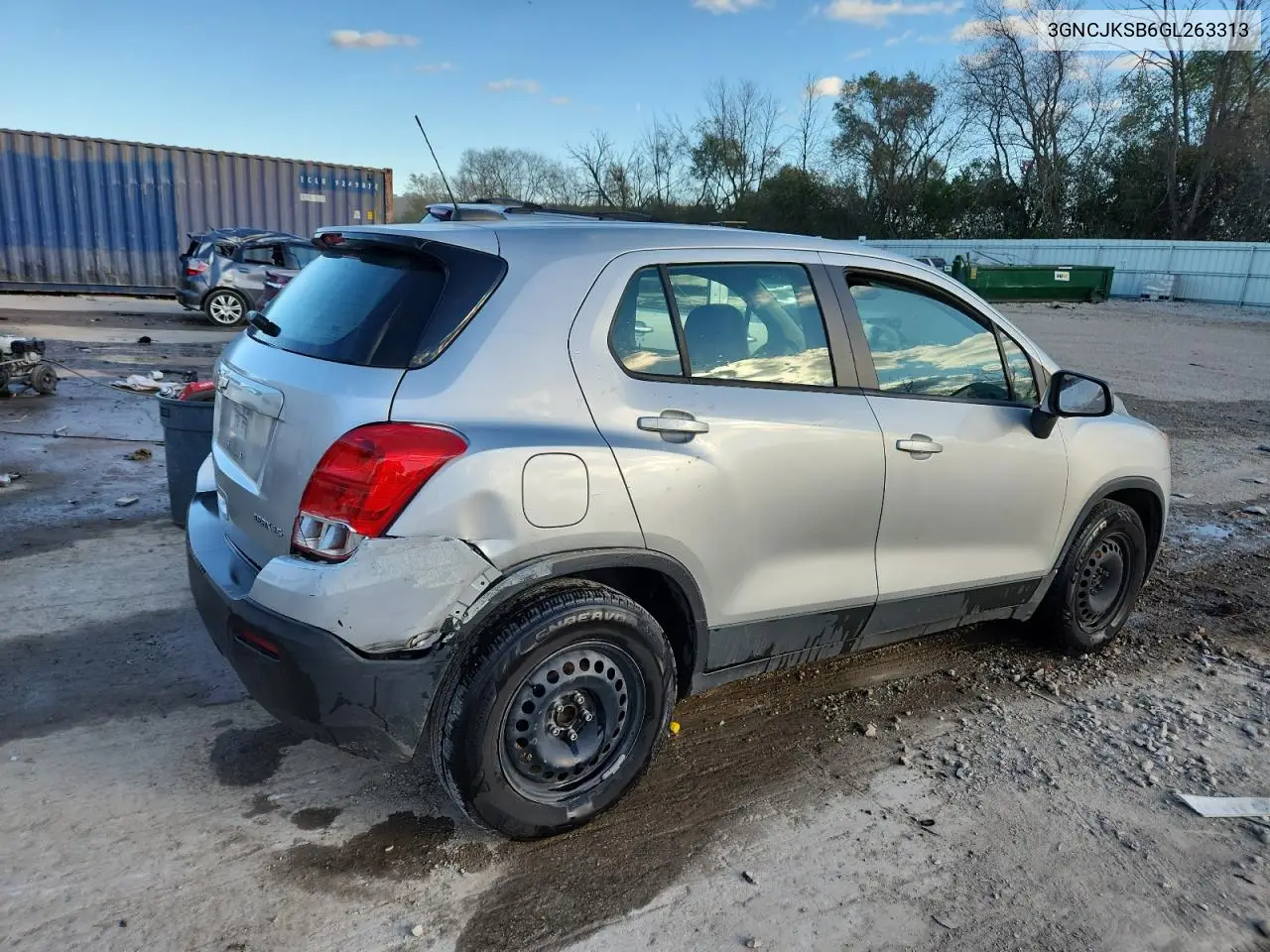 3GNCJKSB6GL263313 2016 Chevrolet Trax Ls