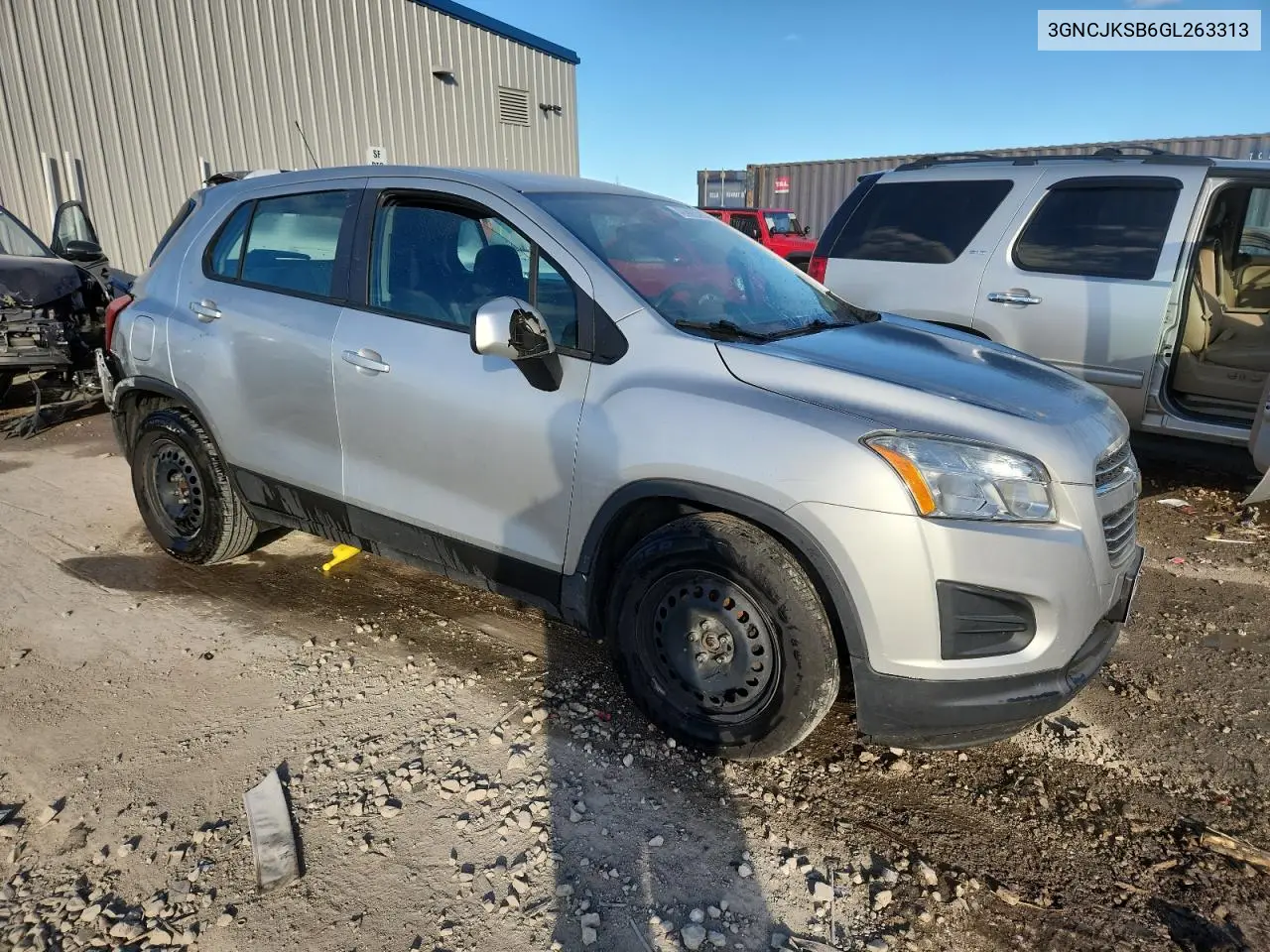 3GNCJKSB6GL263313 2016 Chevrolet Trax Ls
