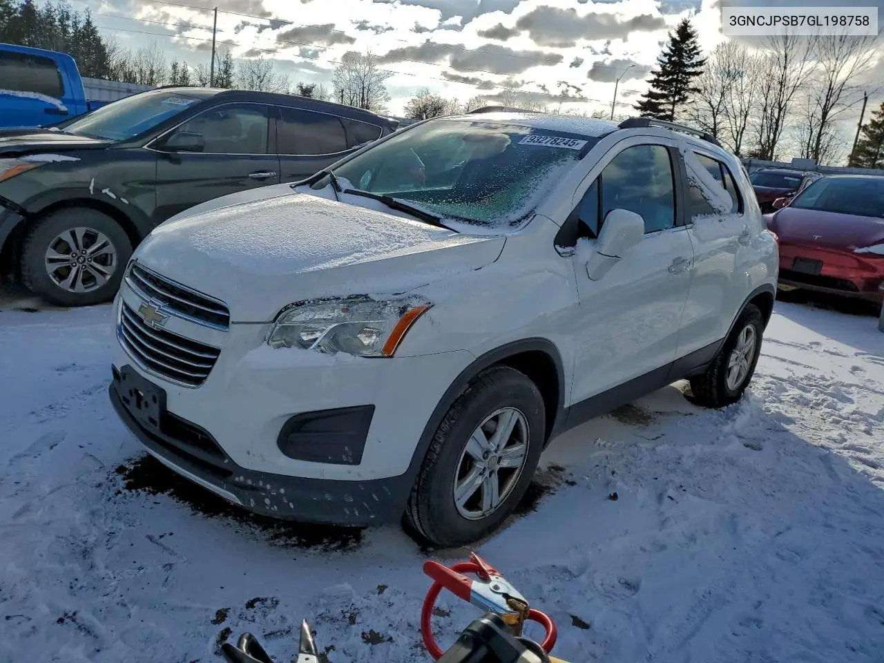 3GNCJPSB7GL198758 2016 Chevrolet Trax 1Lt