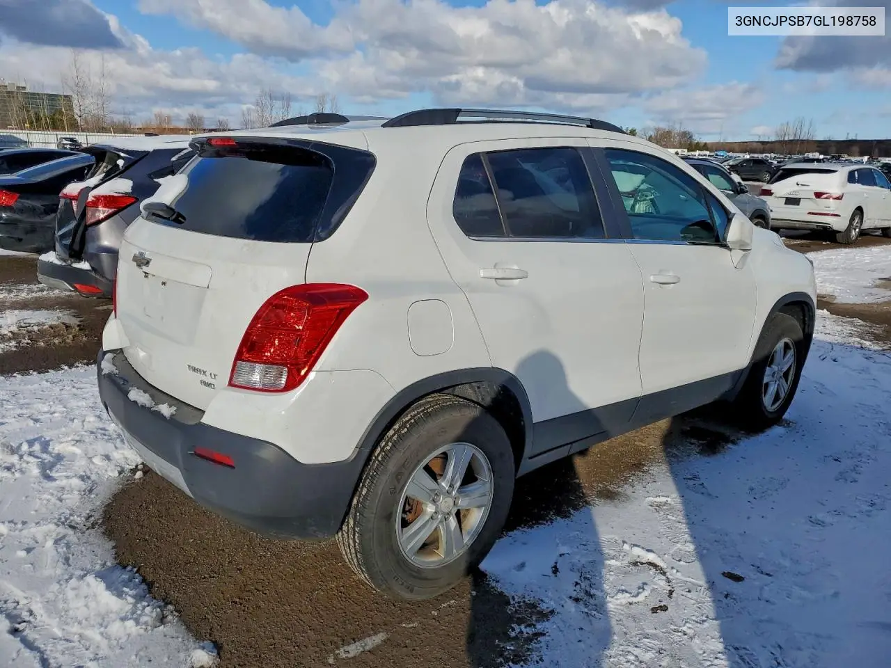 3GNCJPSB7GL198758 2016 Chevrolet Trax 1Lt