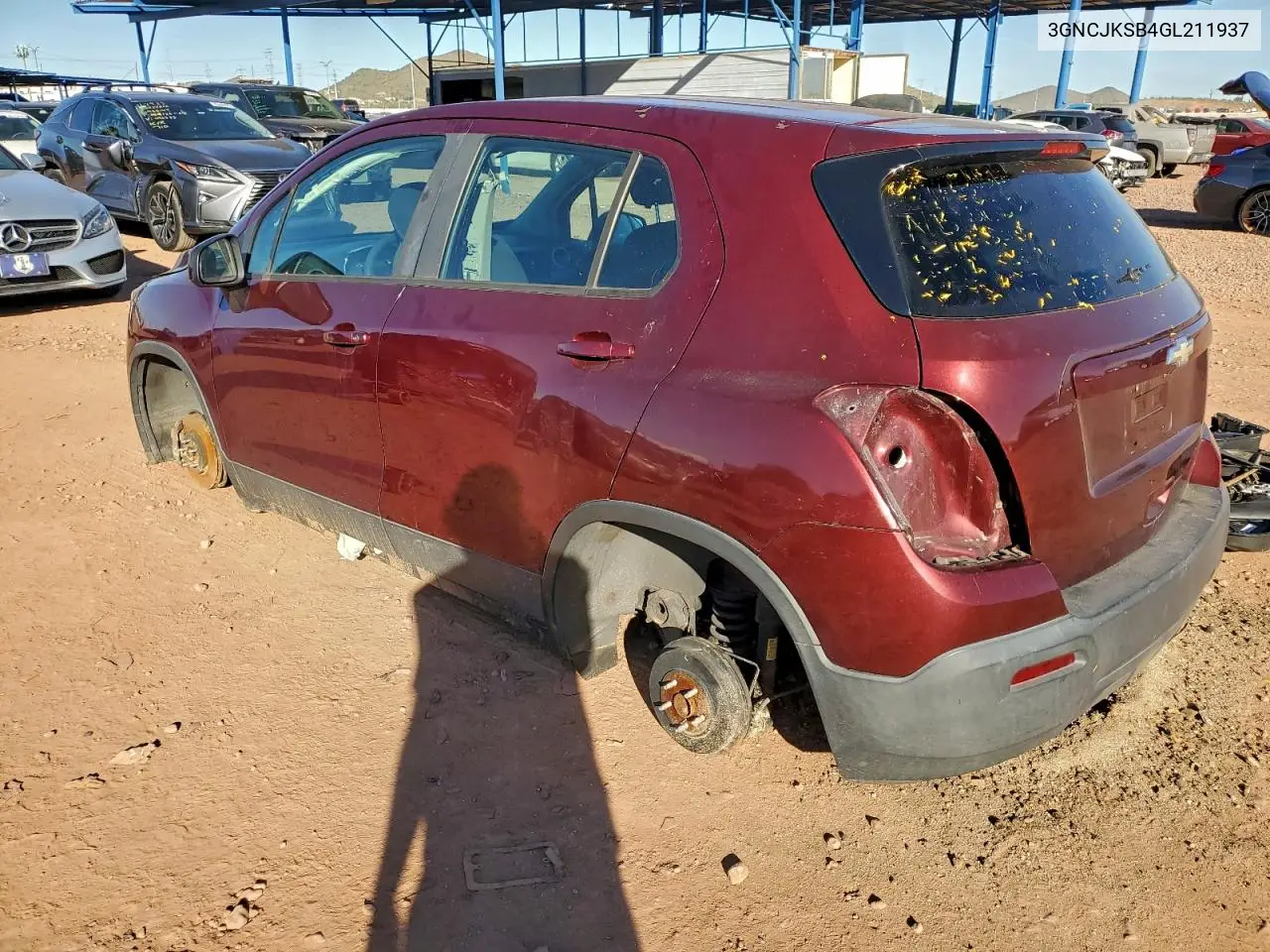 3GNCJKSB4GL211937 2016 Chevrolet Trax Ls
