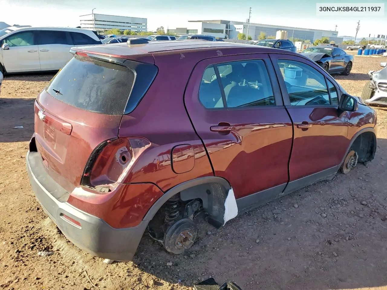 3GNCJKSB4GL211937 2016 Chevrolet Trax Ls