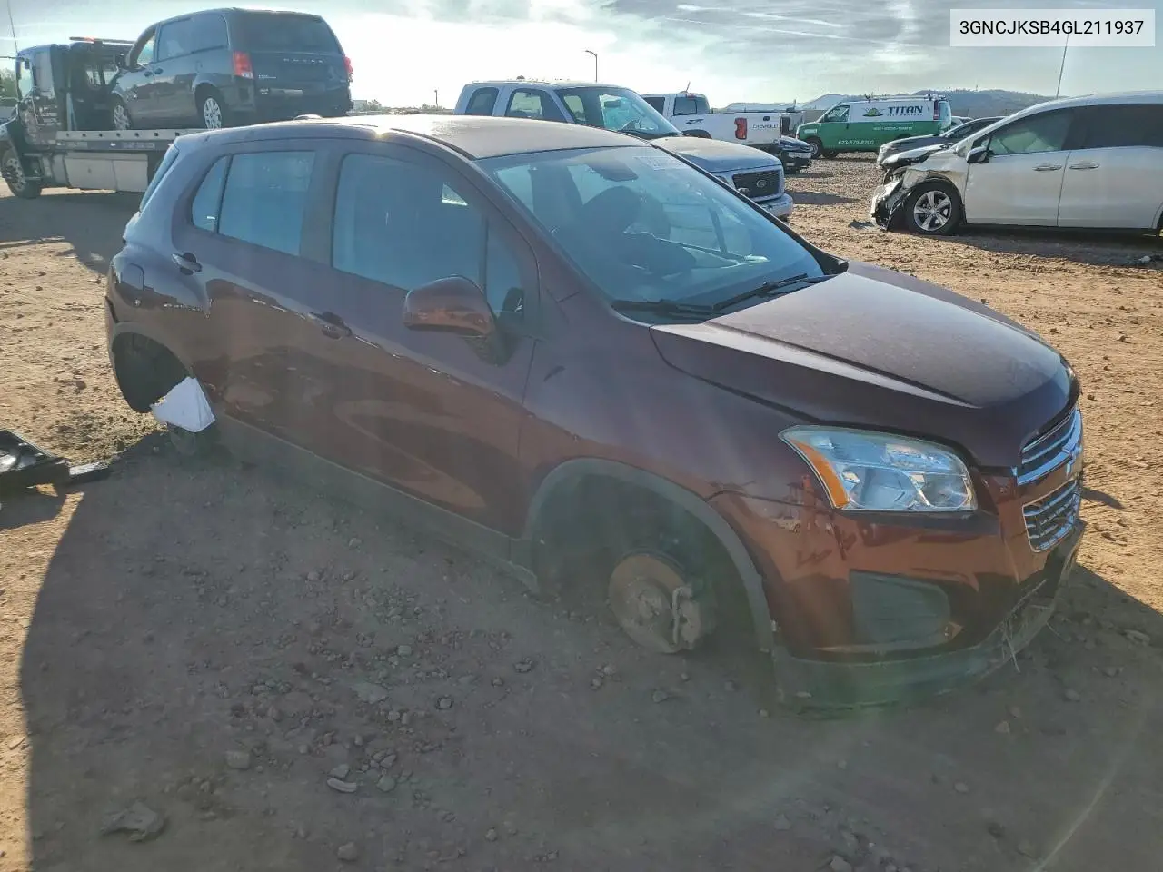 3GNCJKSB4GL211937 2016 Chevrolet Trax Ls