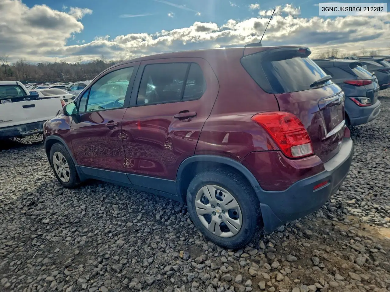 3GNCJKSB8GL212282 2016 Chevrolet Trax Ls