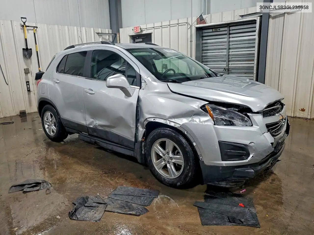 3GNCJLSB3GL235958 2016 Chevrolet Trax 1Lt