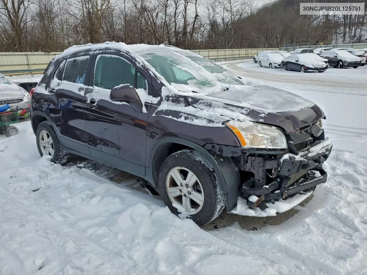 3GNCJPSB2GL125751 2016 Chevrolet Trax 1Lt