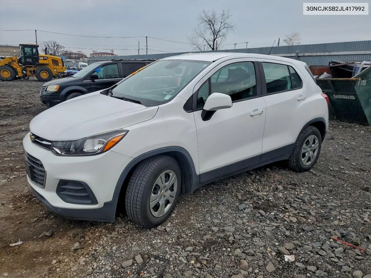 3GNCJKSB2JL417992 2018 Chevrolet Trax Ls