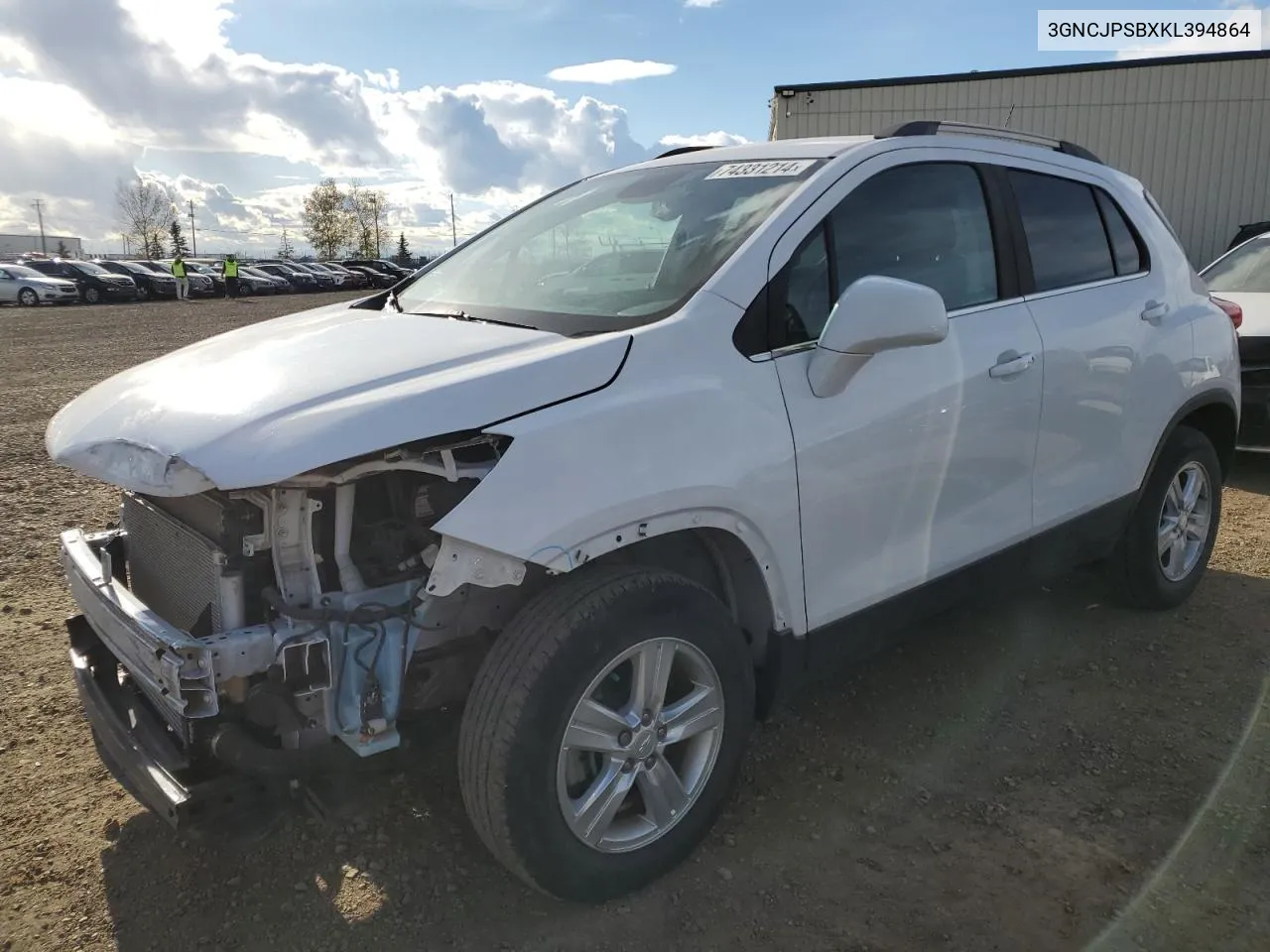 3GNCJPSBXKL394864 2019 Chevrolet Trax 1Lt