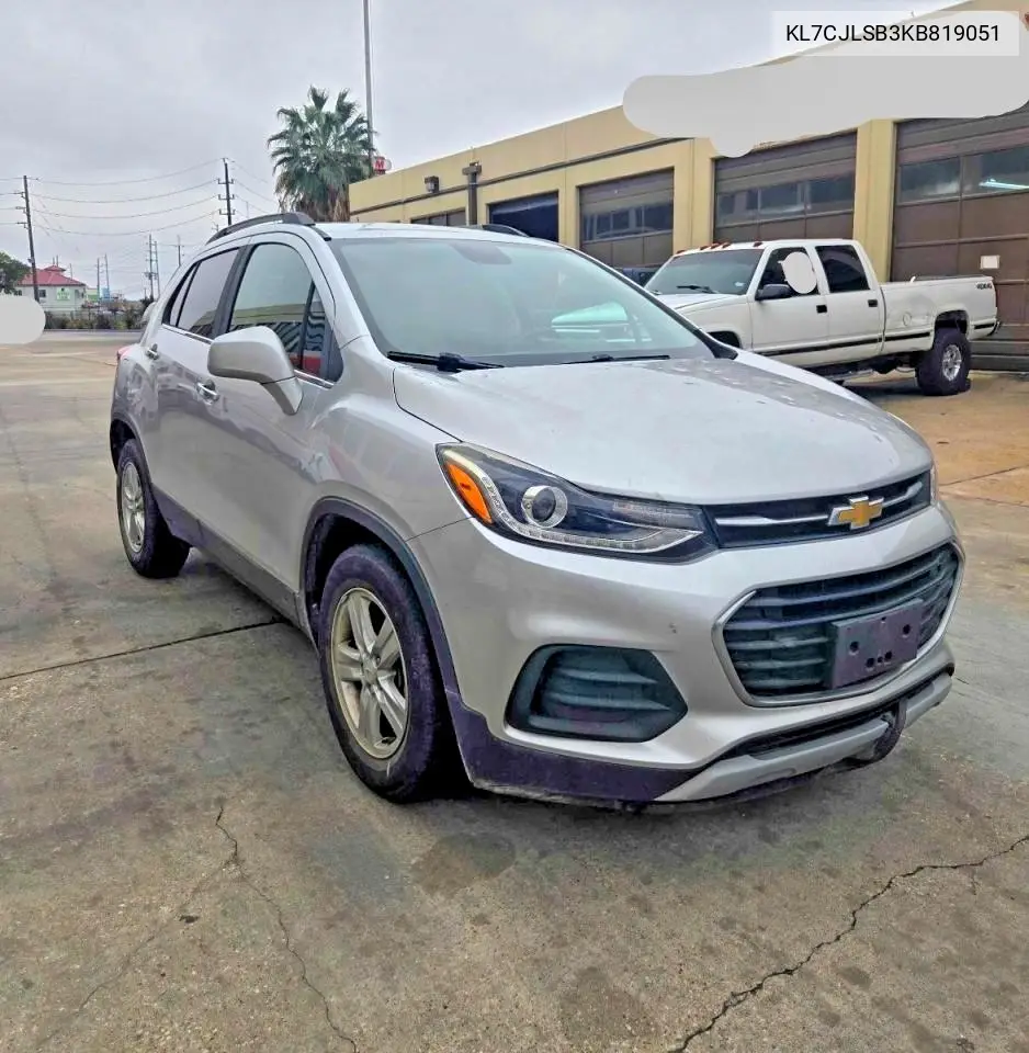 KL7CJLSB3KB819051 2019 Chevrolet Trax 1Lt
