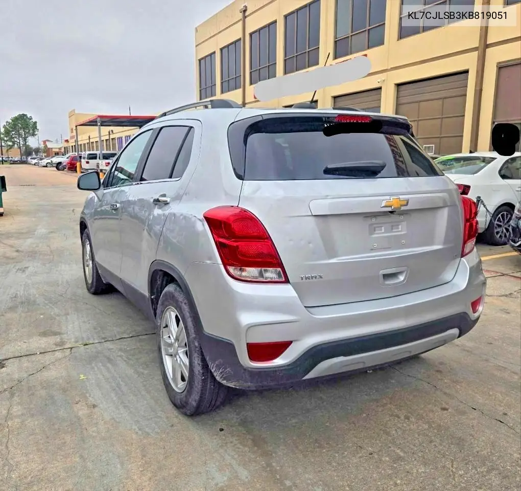 KL7CJLSB3KB819051 2019 Chevrolet Trax 1Lt
