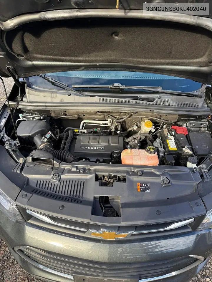 3GNCJNSB0KL402040 2019 Chevrolet Trax Ls
