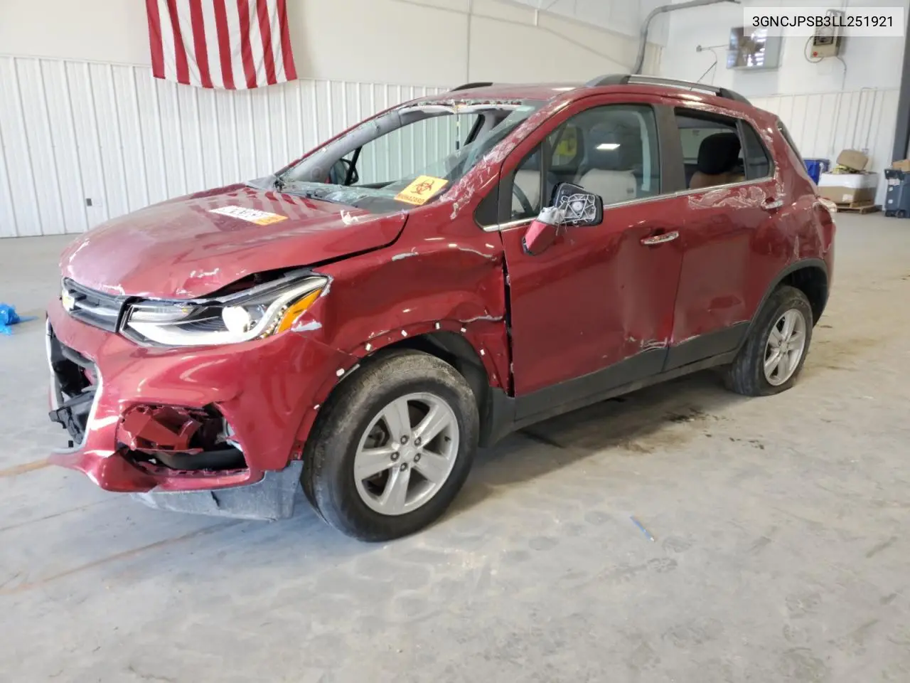 3GNCJPSB3LL251921 2020 Chevrolet Trax 1Lt