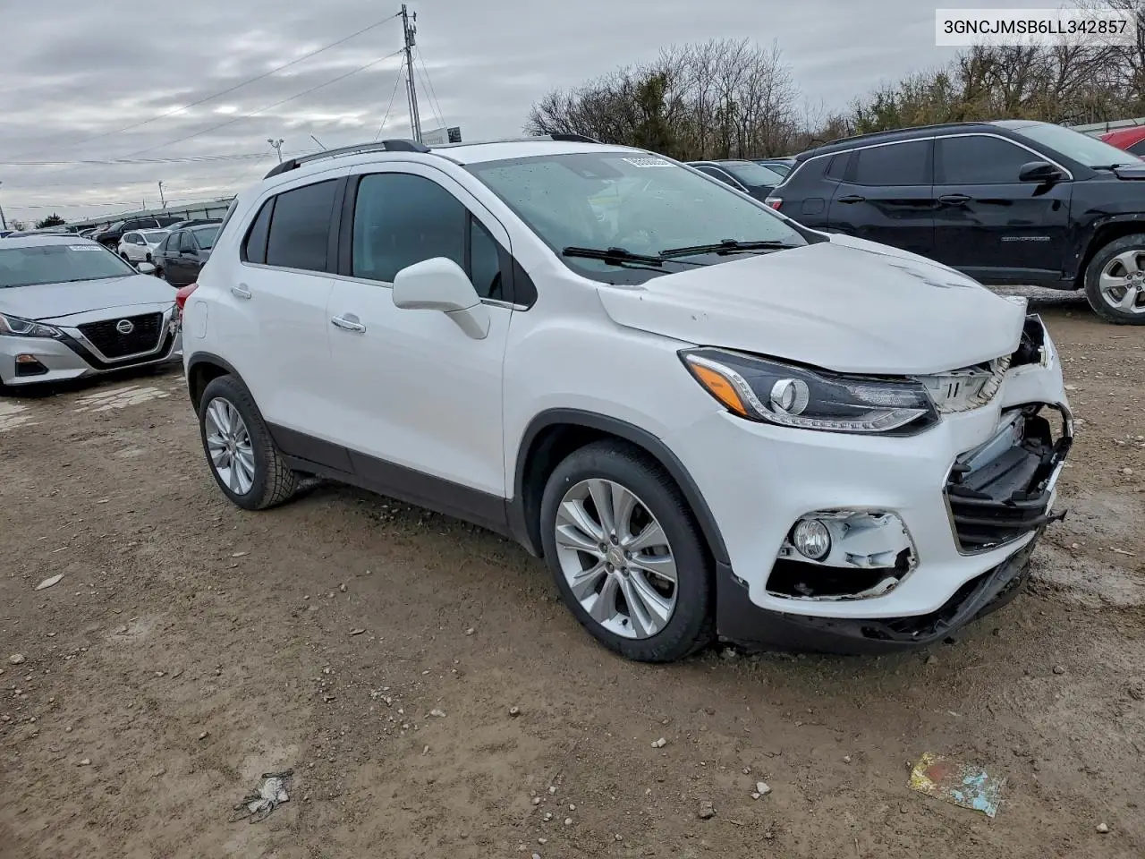 3GNCJMSB6LL342857 2020 Chevrolet Trax Premier