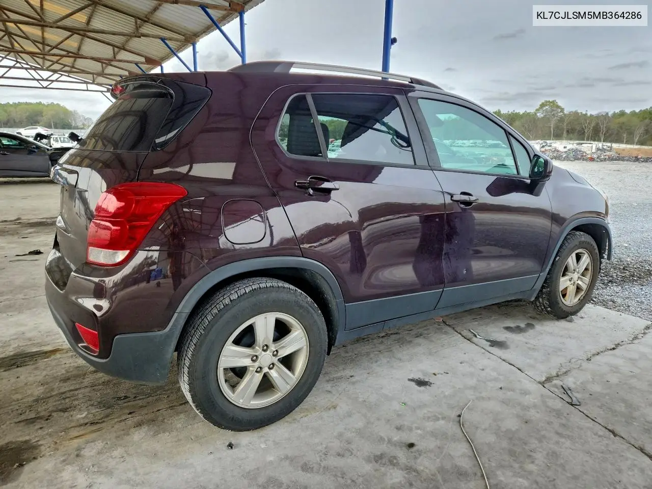 KL7CJLSM5MB364286 2021 Chevrolet Trax 1Lt