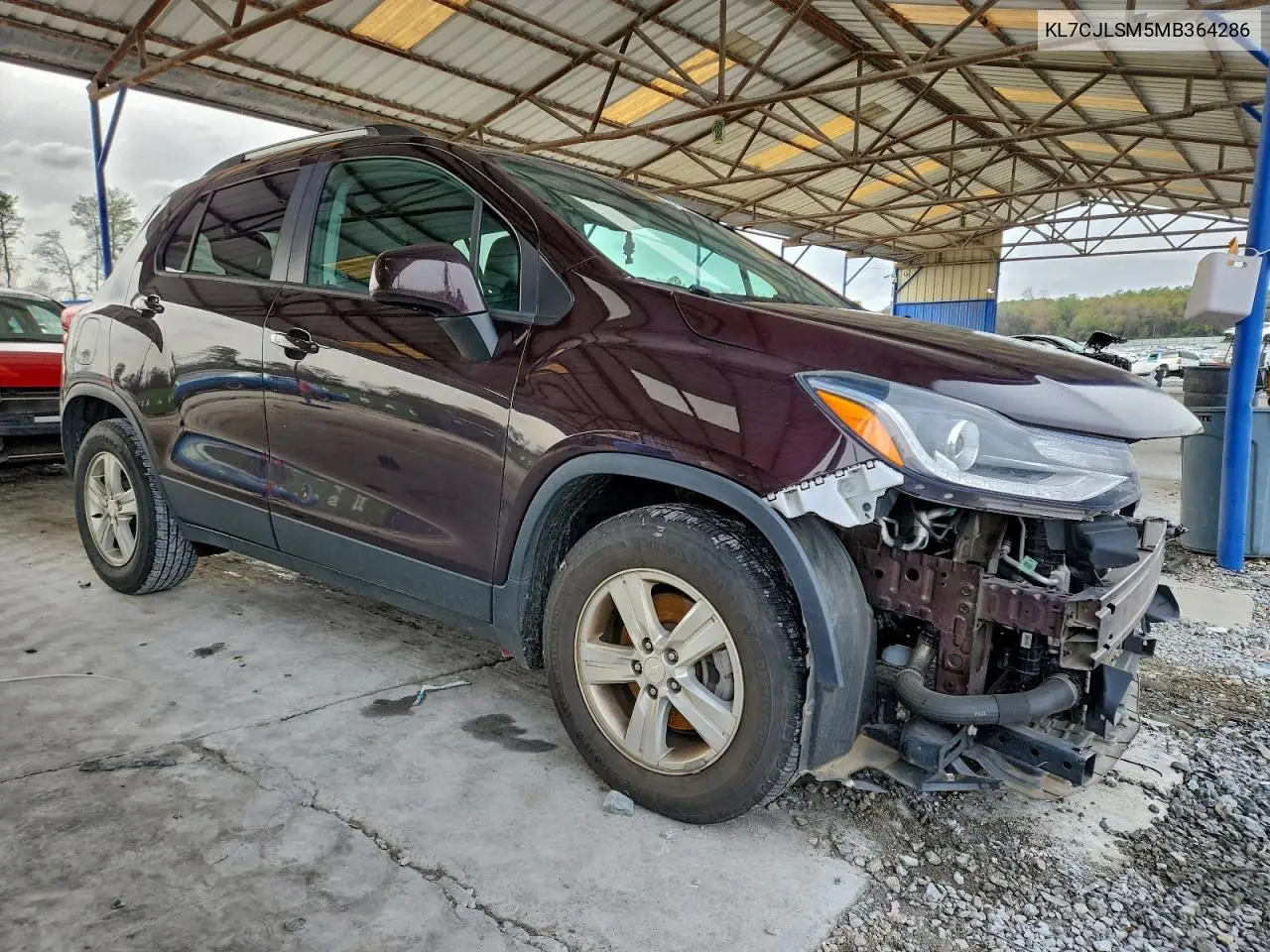 KL7CJLSM5MB364286 2021 Chevrolet Trax 1Lt