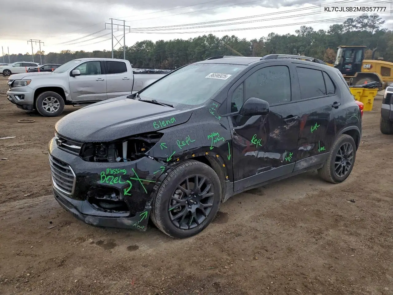 KL7CJLSB2MB357777 2021 Chevrolet Trax 1Lt
