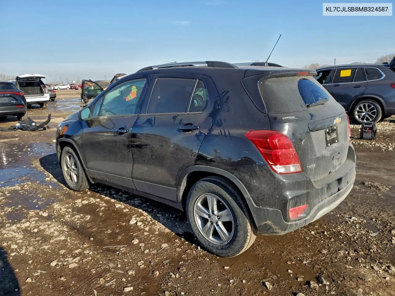 KL7CJLSB8MB324587 2021 Chevrolet Trax 1Lt