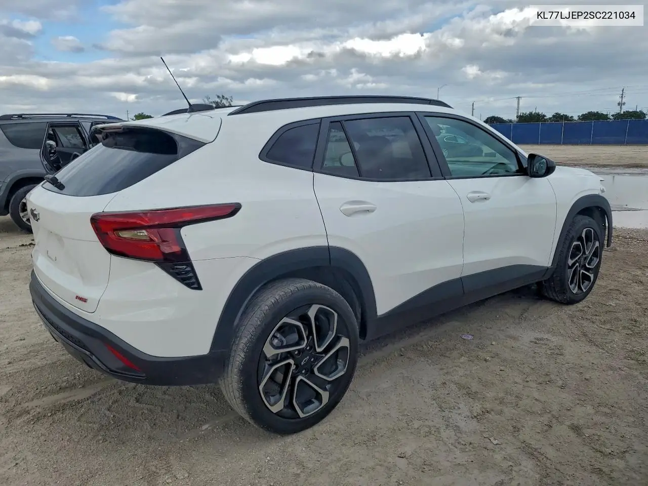 KL77LJEP2SC221034 2025 Chevrolet Trax 2Rs