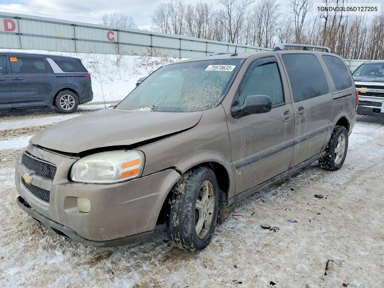 2006 Chevrolet Uplander Lt VIN: 1GNDV33L06D127205 Lot: 75970635