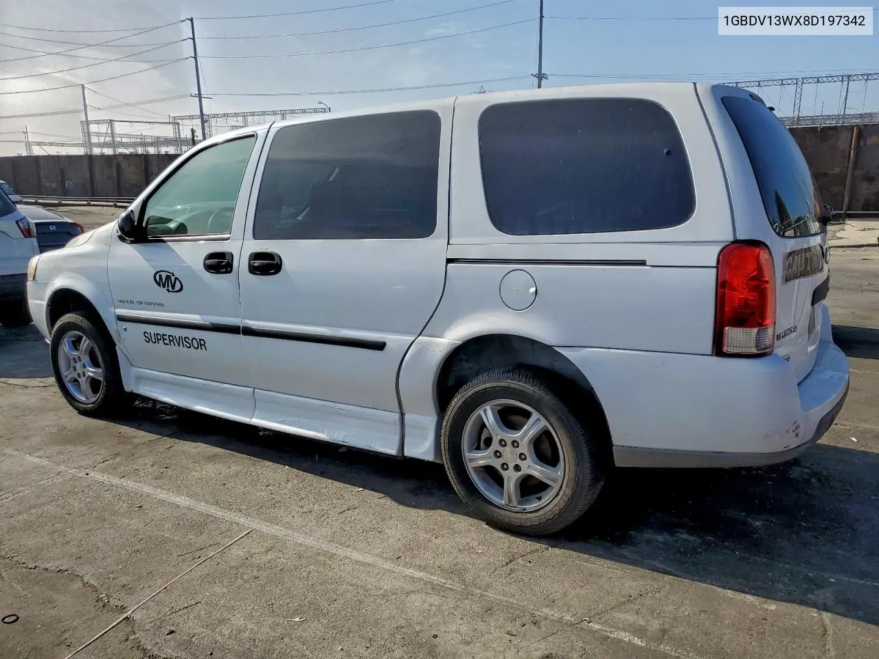 1GBDV13WX8D197342 2008 Chevrolet Uplander Incomplete