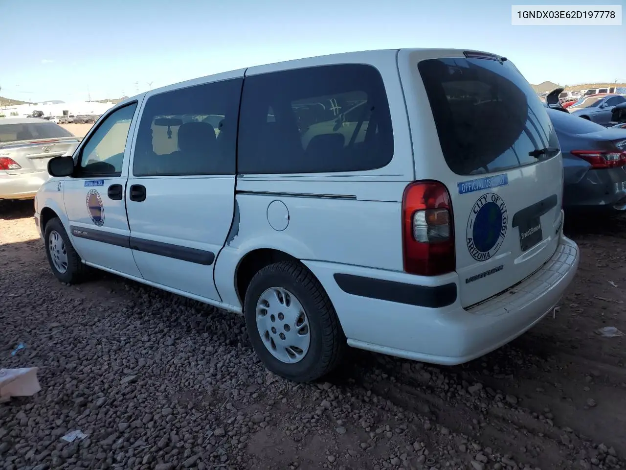 1GNDX03E62D197778 2002 Chevrolet Venture