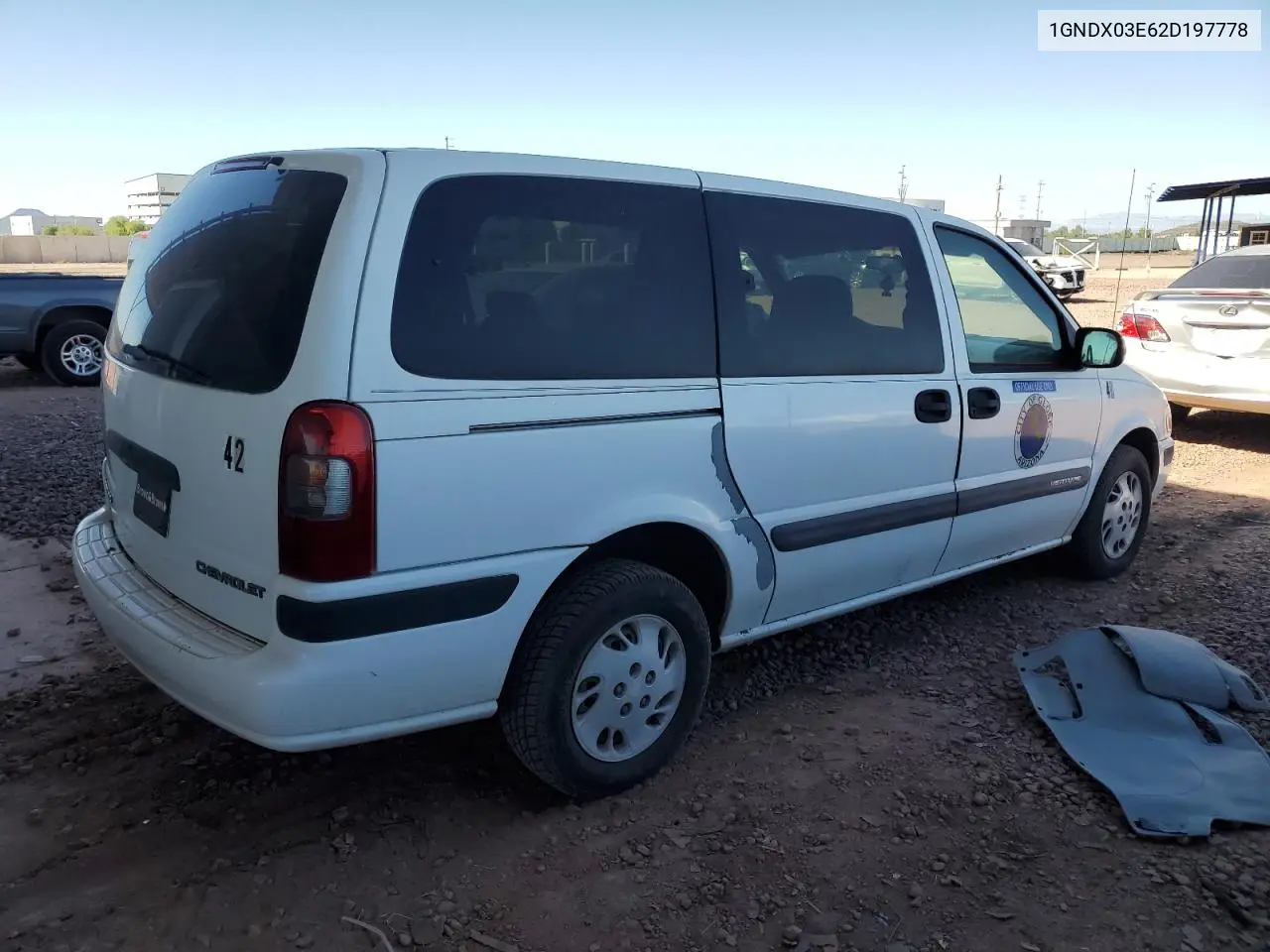 1GNDX03E62D197778 2002 Chevrolet Venture