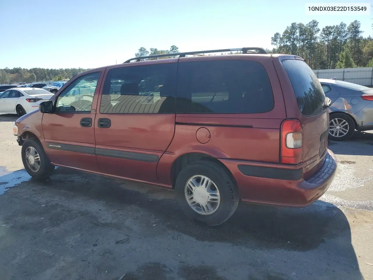 1GNDX03E22D153549 2002 Chevrolet Venture