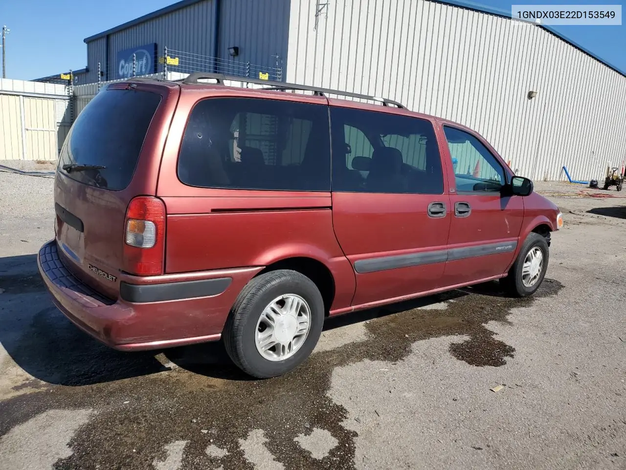 1GNDX03E22D153549 2002 Chevrolet Venture