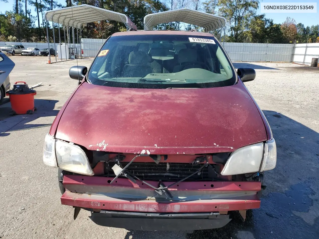 1GNDX03E22D153549 2002 Chevrolet Venture