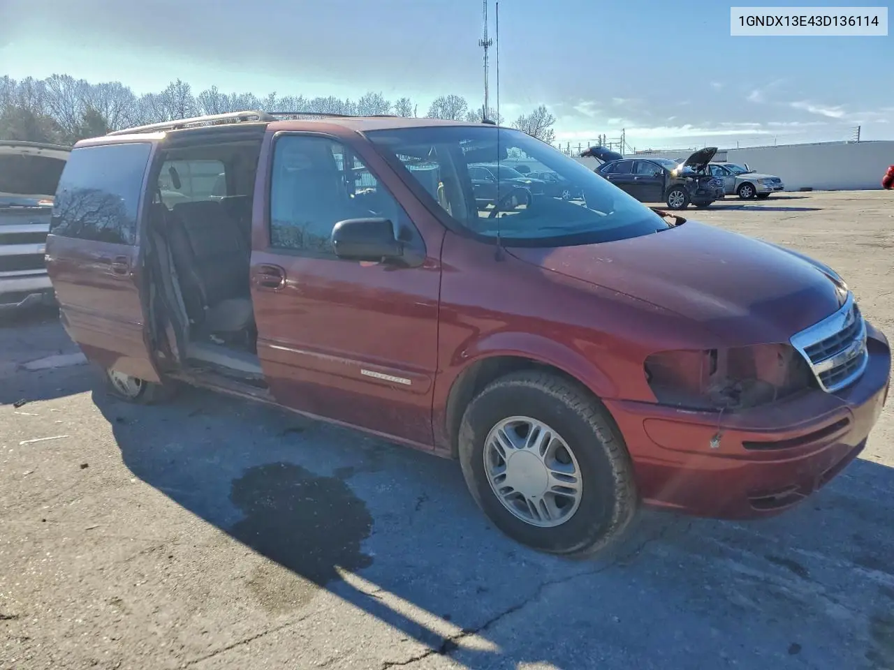 1GNDX13E43D136114 2003 Chevrolet Venture Luxury