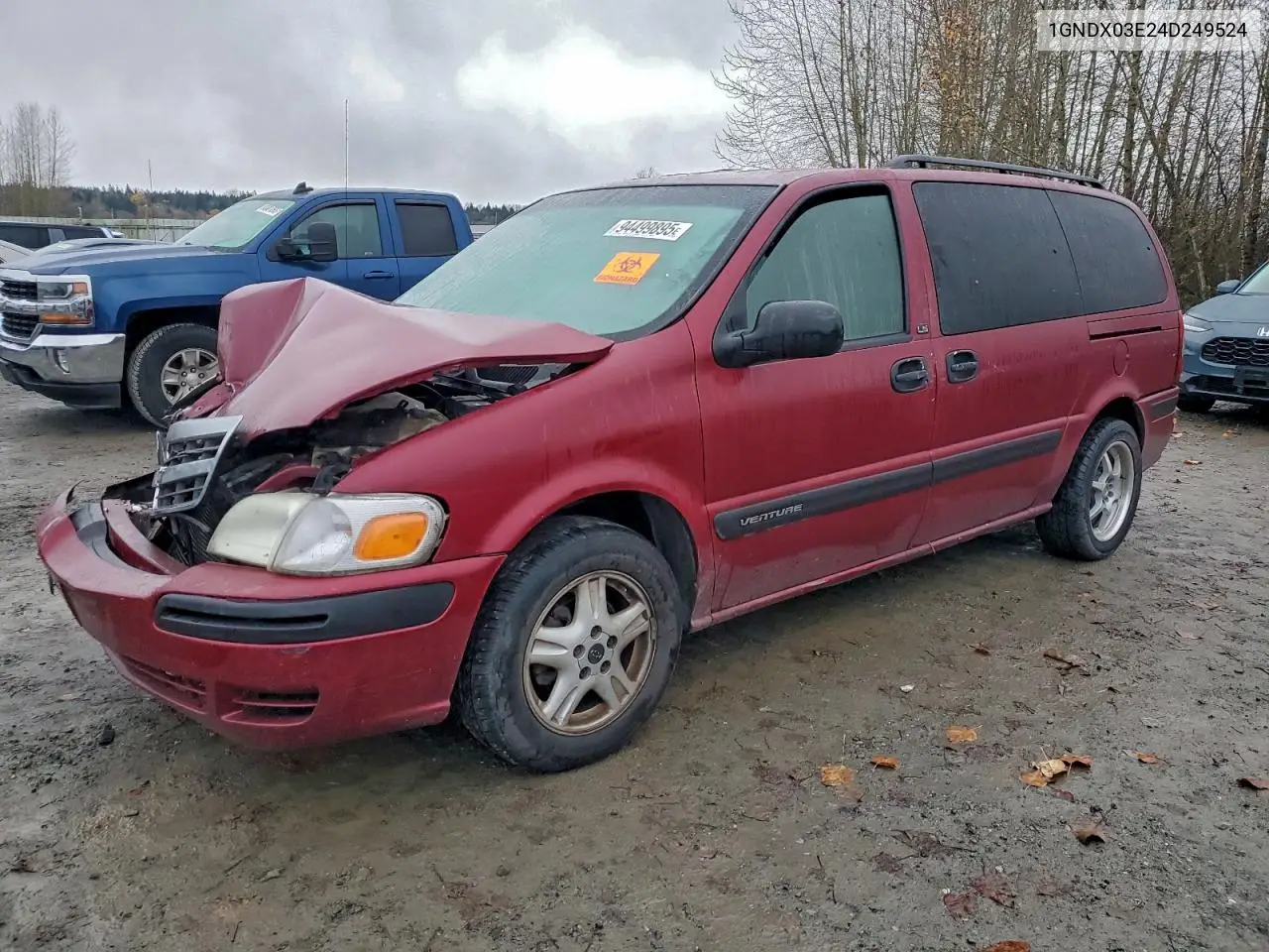 1GNDX03E24D249524 2004 Chevrolet Venture