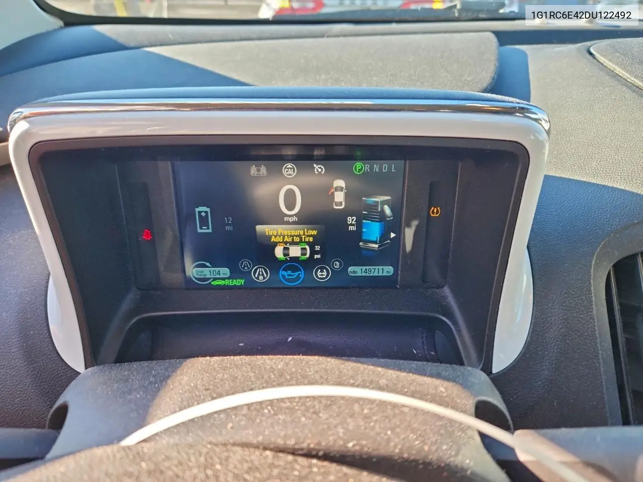 1G1RC6E42DU122492 2013 Chevrolet Volt