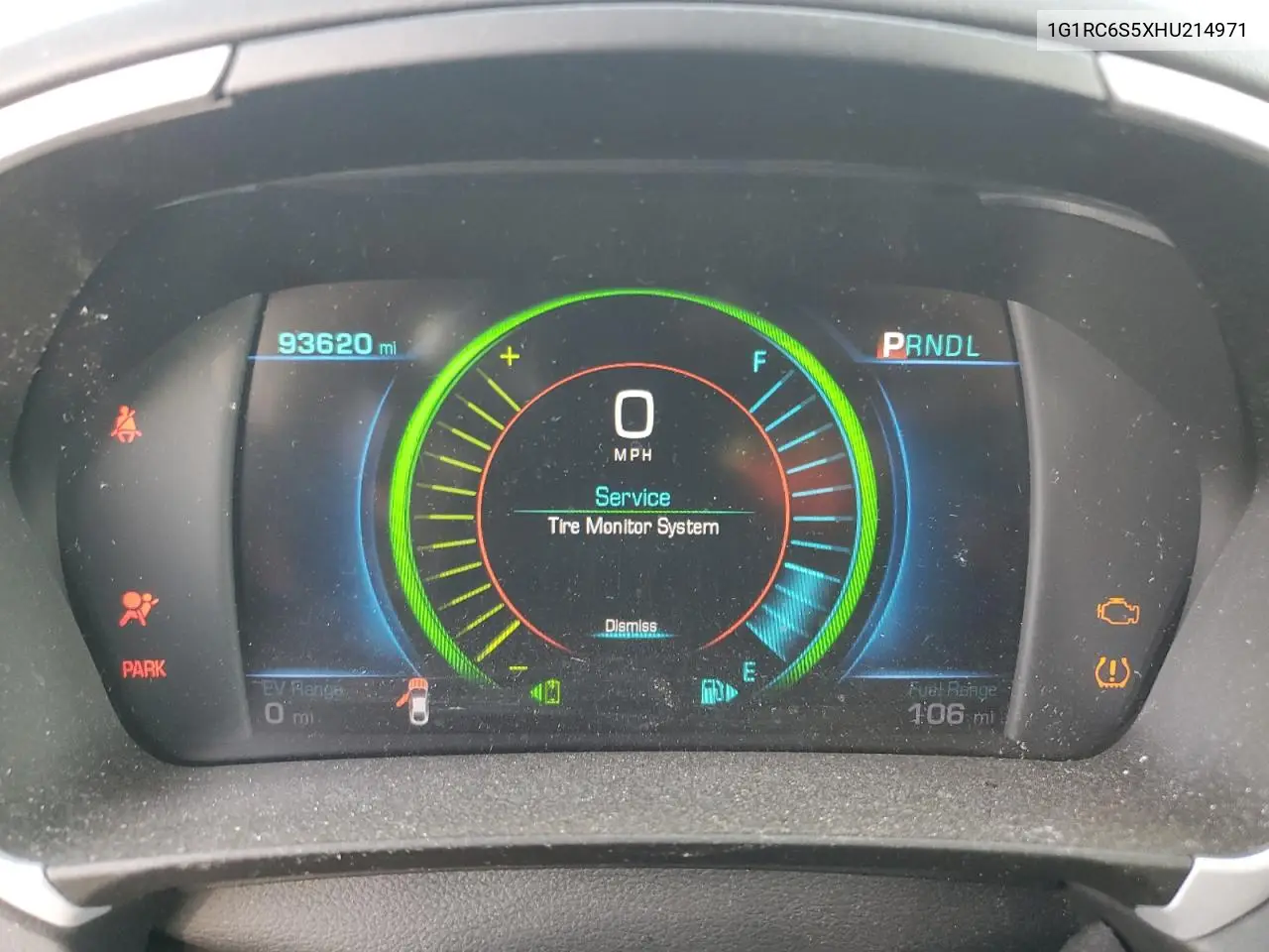 1G1RC6S5XHU214971 2017 Chevrolet Volt Lt