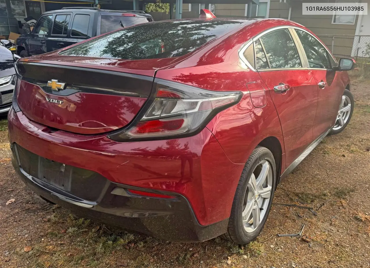 1G1RA6S56HU103985 2017 Chevrolet Volt Lt