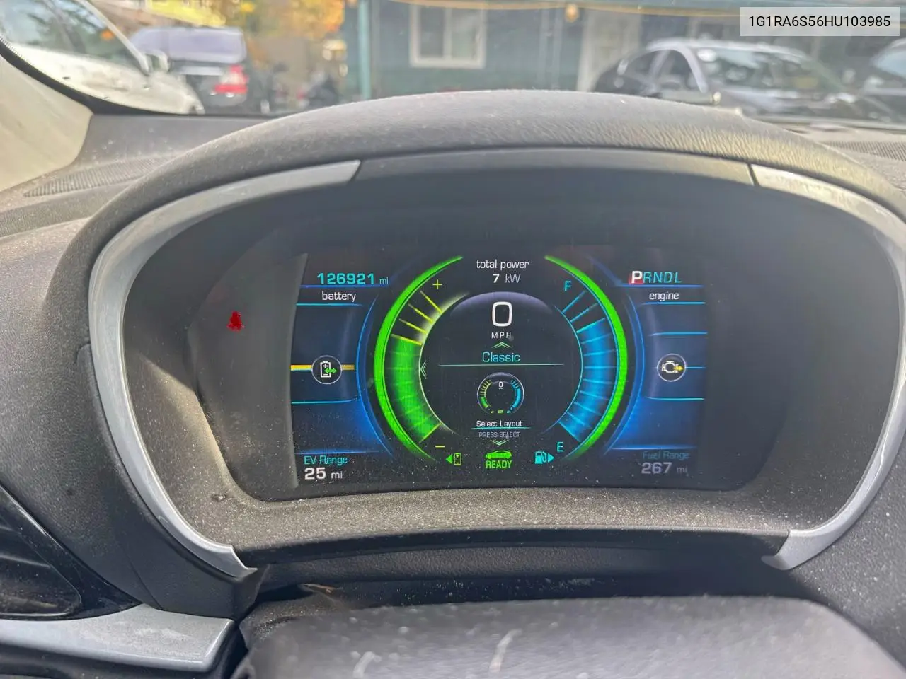 1G1RA6S56HU103985 2017 Chevrolet Volt Lt