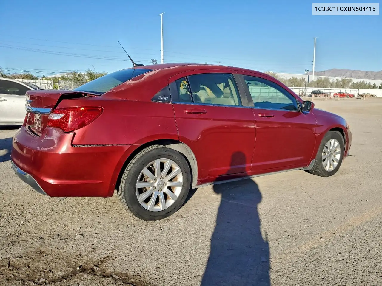 1C3BC1FGXBN504415 2011 Chrysler 200 Touring