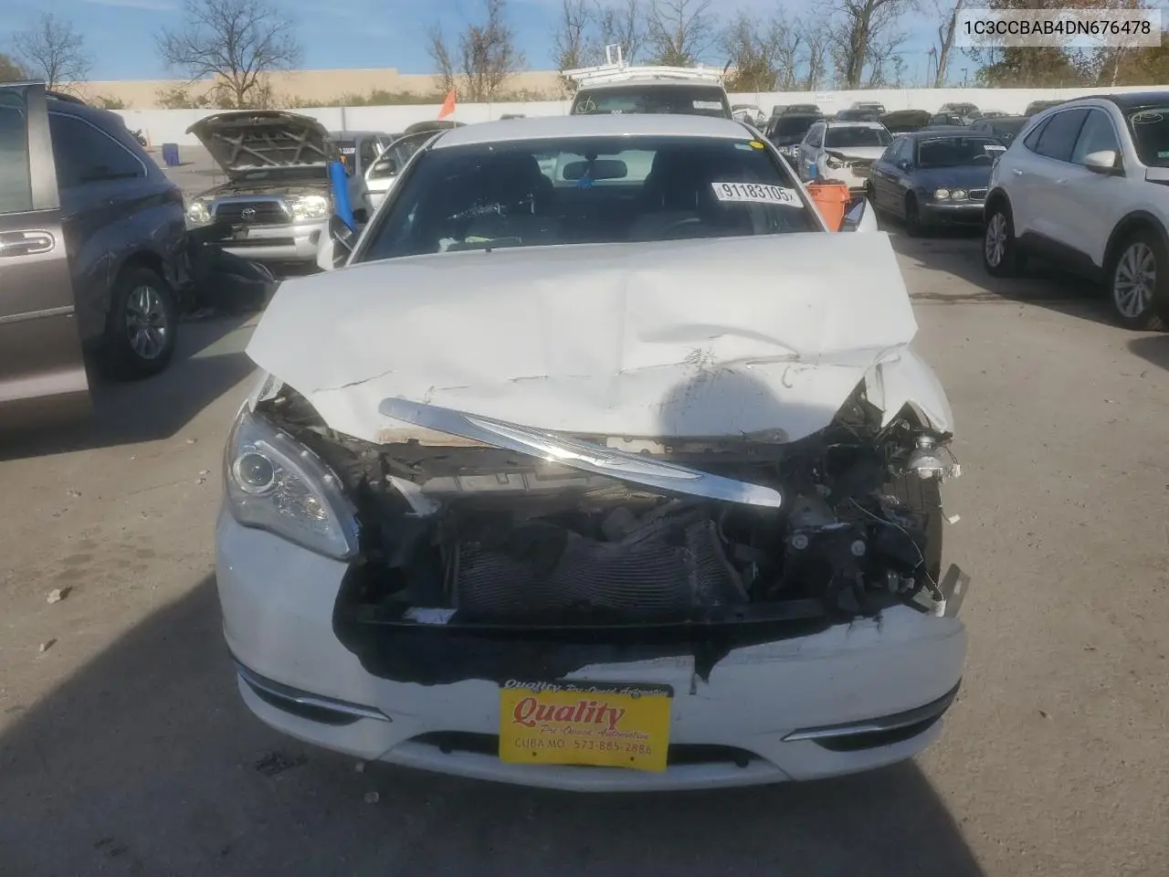 1C3CCBAB4DN676478 2013 Chrysler 200 Lx