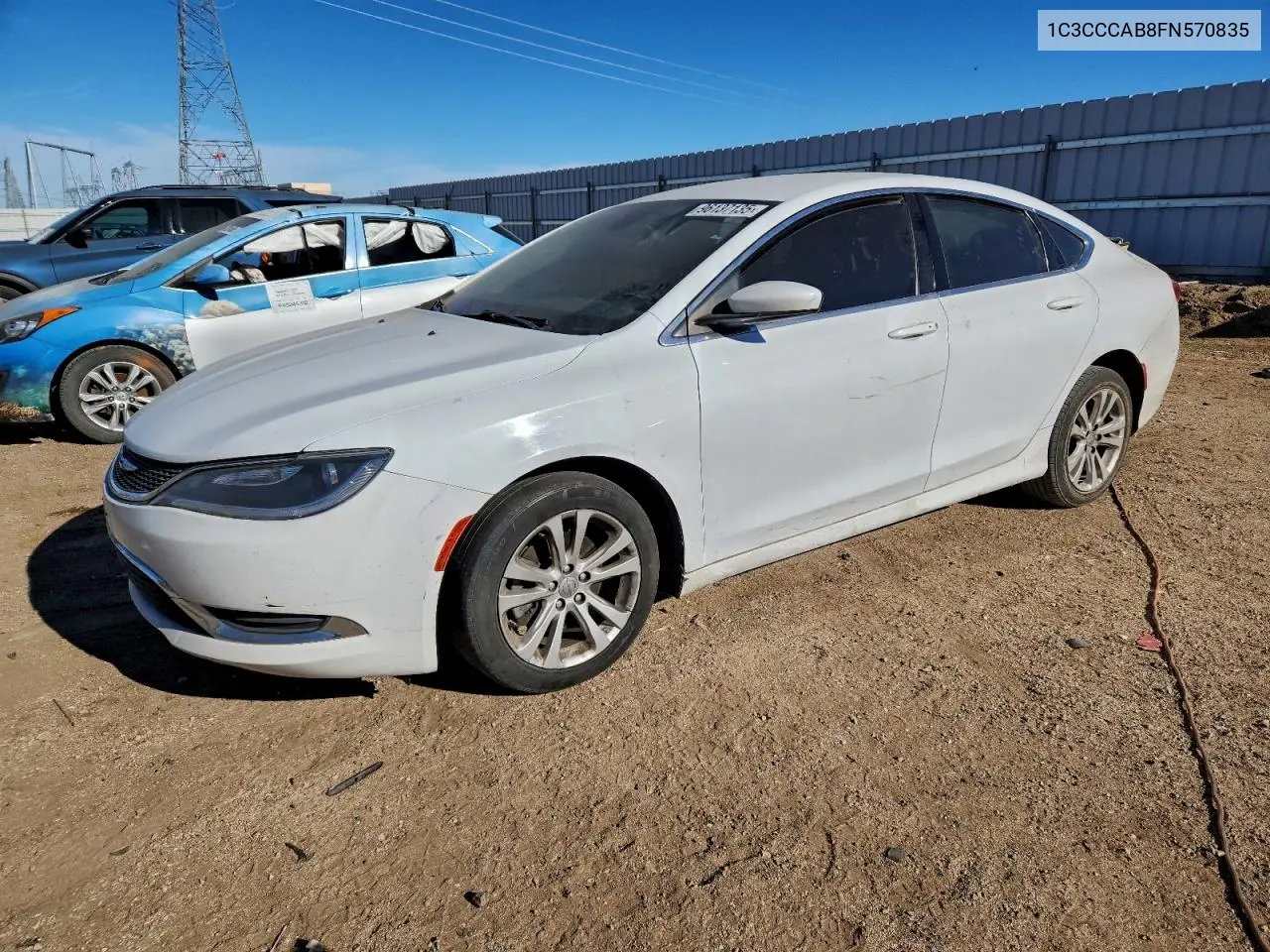 1C3CCCAB8FN570835 2015 Chrysler 200 Limited