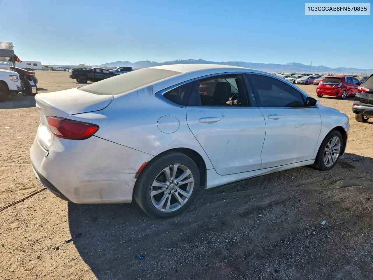 1C3CCCAB8FN570835 2015 Chrysler 200 Limited
