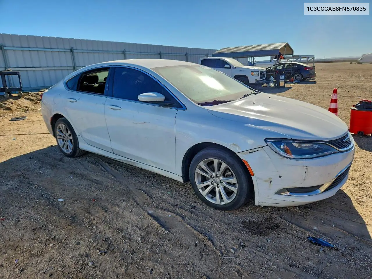 1C3CCCAB8FN570835 2015 Chrysler 200 Limited