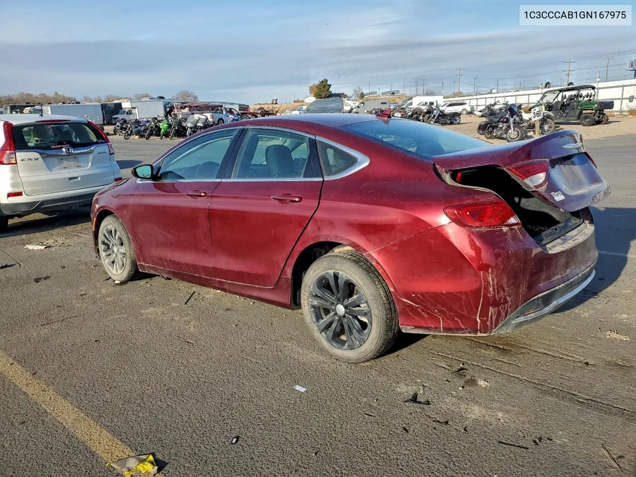 1C3CCCAB1GN167975 2016 Chrysler 200 Limited
