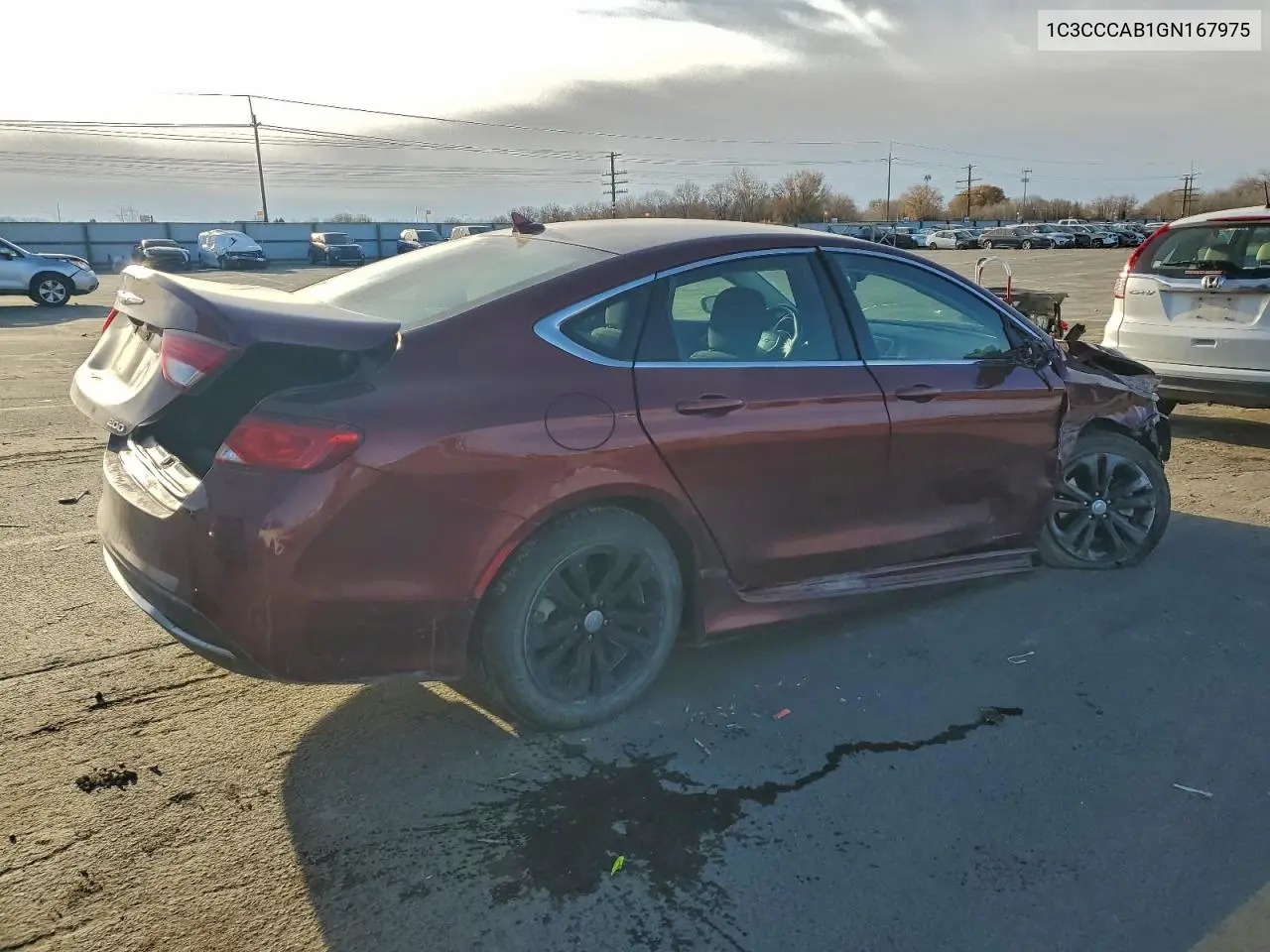 1C3CCCAB1GN167975 2016 Chrysler 200 Limited