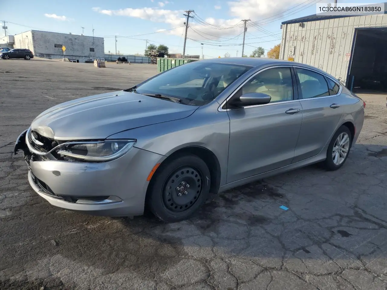 1C3CCCAB6GN183850 2016 Chrysler 200 Limited